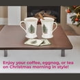 thumbnail image 5 of Pimpernel Christmas Tree 10 oz Mug & Coaster Set (4-Piece) -Unique Mug with Coaster for Tea, Coffee, Hot Chocolate - Durabe Melamine, Dishwasher & Microwave Safe - Mug & Coaster Gift Set, 5 of 7