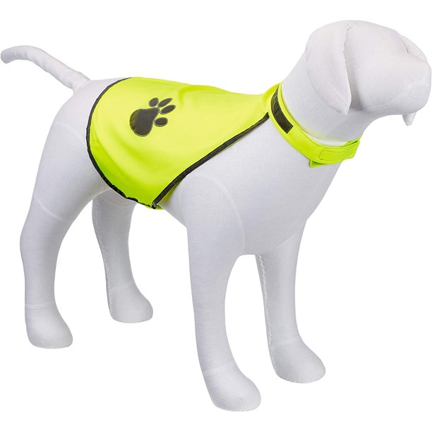 Chaleco de Seguridad Safer Life para Perro en Poliéster L Verde Neón 1 Unidad
