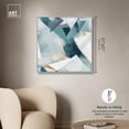 thumbnail image 5 of Cerulean Shard Canvas Teal Abstracts by Art Remedy, Silver Frame, 30 x 30, 5 of 7
