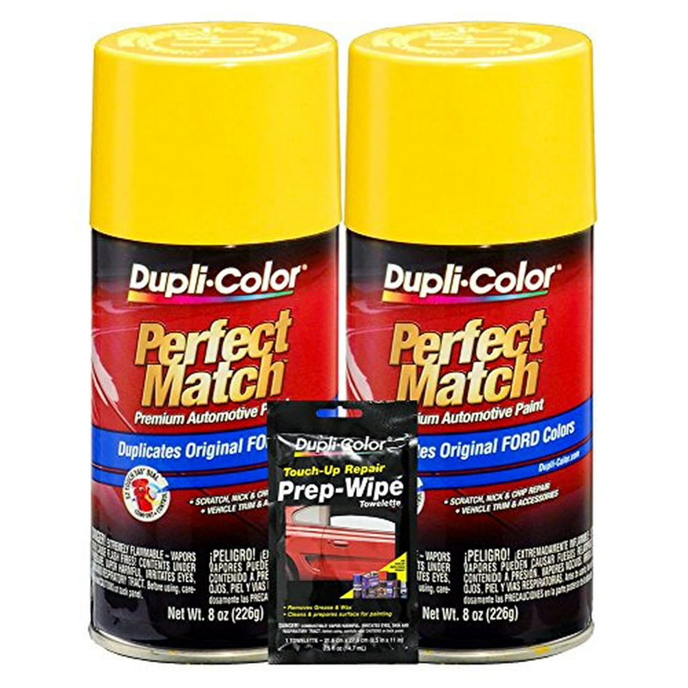 DupliColor Chrome Yellow Ford ExactMatch Automotive Paint 8 oz