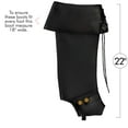 thumbnail image 3 of Skeleteen Faux Leather Pirate Boots - Over The Shoe Black Costume Boots Accessories with Cuffs and Laces for Medieval and Renaissance Costumes for Adults and Children, 3 of 6