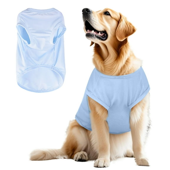 Dog Cooling Vest - Summer Breathable T-Shirt for Small Medium Large Dogs - Tie Dye Sun Protection Pet Clothes - Quick Dry Lightweight Sleeveless Tank Top Dog Apparel