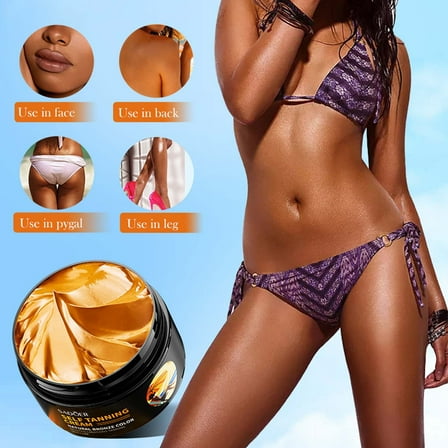 SDJMa Intensive Tanning Gel,Natural Tanning Accelerator Cream Gel, Accelerator Cream Brown Tanning Gel,for Sunbeds & Outdoor Sun (1pcs)
