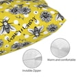 thumbnail image 3 of Pofeuu Honeybee Print Polyester Microfiber Plush Pillowcases, Super Soft and Cozy Pillow Case Covers with Envelop Closure（Pillow core not included）-16"x24", 3 of 6