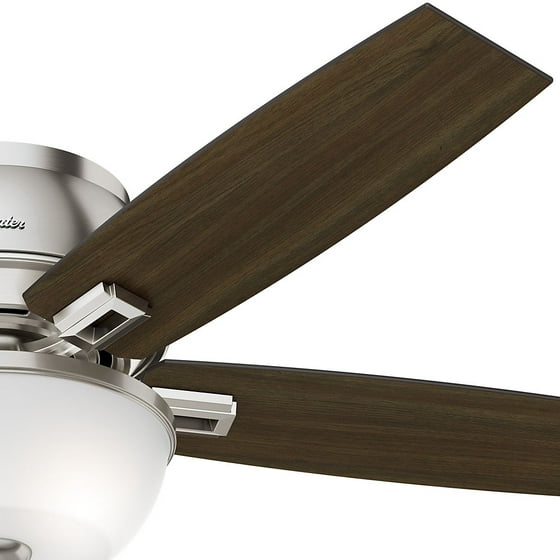 Hunter 52 Donegan Low Profile Fresh White Ceiling Fan With Light Hunter 52 Donegan Low Profile Fresh White Ceiling Fan With Light Com