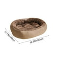 thumbnail image 6 of Fufafayo under $5 Dog Beds for Small Size Dogs Machine-Washable Short Plush Pet Beds Warming Cozy Soft Bed for Dogs and Cat, Non-Slip Bottom, 16x20Inch, 6 of 9