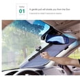 thumbnail image 4 of Kenally Parasol Exterior Protector solar Aislamiento de calefacción Suministros para automóviles Parabrisas retráctil funcional Diseño plegable Automoción decorativa y accesorios 46cm Kenally VI017002-04, 4 of 6
