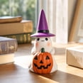 thumbnail image 4 of Halloween Night Light Witch Hat Ghost Resin 5.1in Warm LED Tabletop Ornament by OVFUIZ, 4 of 7