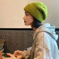 thumbnail image 3 of Horetong-gorro de punto para mujer, gorro de moda coreana, sólido, cálido, informal, elástico, cómodo, combina con todo, nuevo, Invierno, 3 of 5