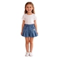 thumbnail image 4 of MEZZALL Toddler Girls Blue Solid Color Denim Shorts For Girls Comfortable Lightweight Casual Shorts For Everyday Wear Versatile Summer Bottoms, 4 of 6
