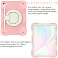 thumbnail image 6 of Dteck Case for iPad A16 11th Gen 11" 2025/10th Generation 10.9" 2022, Heavy Duty Shockproof iPad Cover with Portable Rotation Handle Stand Crossbody Shoulder Strap, Pink, 6 of 8