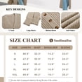 thumbnail image 6 of Spring Fall Women Long Sleeve Button Down Casual Long Knit Cardigan, 6 of 6