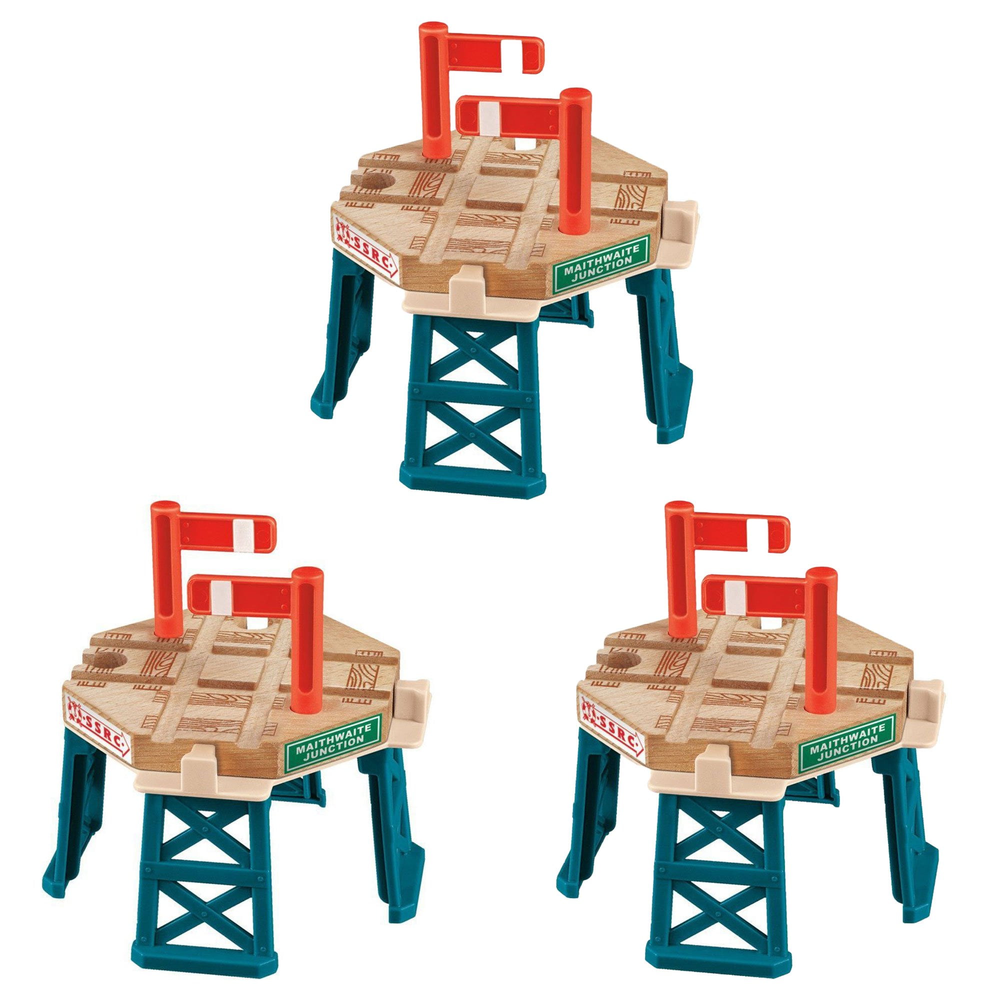 wooden train crossing gate