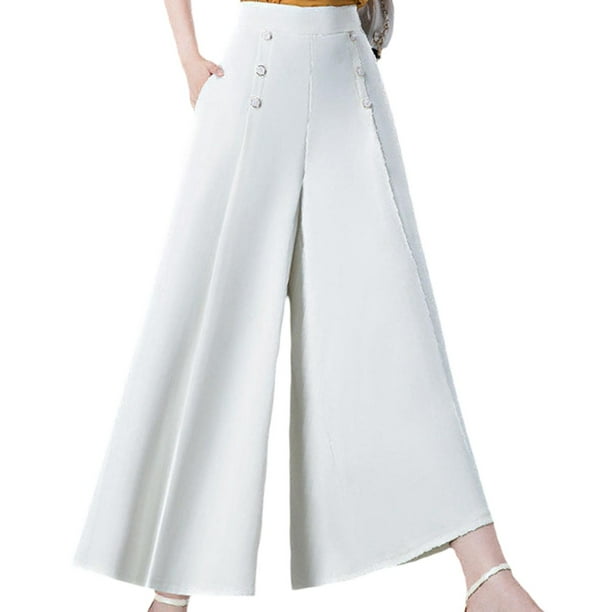 Pantalones de pierna ancha para mujer Pantalones rectos casuales
