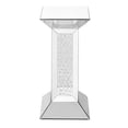 thumbnail image 1 of Élégante Table d'Appoint de 12 Pouces en Cristal, Fini Miroir Clair, 1 of 4