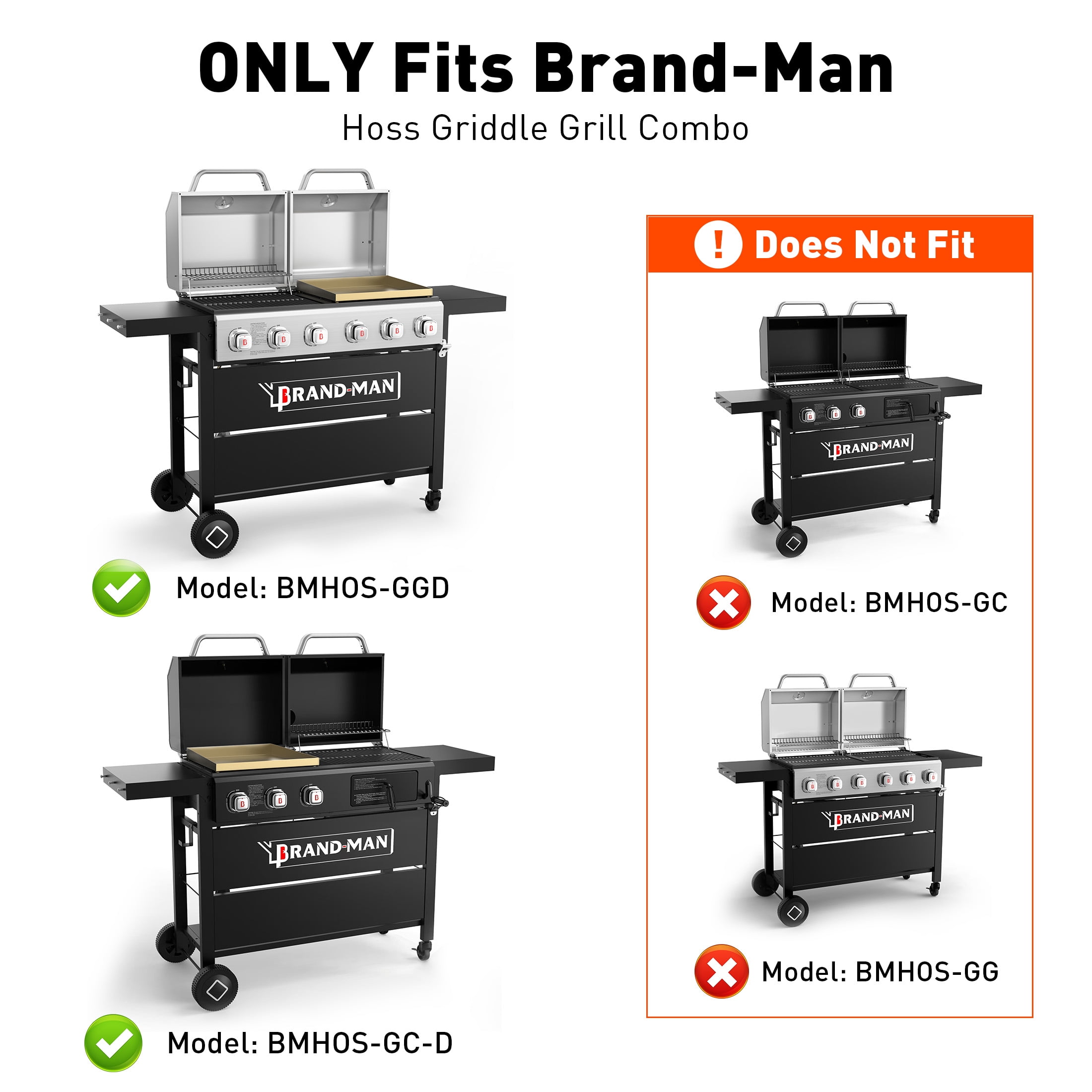 Hoss Griddle Accessories, Flat Top Griddle for Outdoor BBQ Cooking  - BRANDMAN GRILLS SINCE 1987