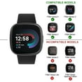 thumbnail image 2 of WWS-4 PACK de Bracelets Compatibles avec Fitbit Versa 4 / Versa 3/Fitbit Sense 2 / Sense Bracelets Femmes Hommes, Bracelets Doux Classiques pour Fitbit Versa 4 / Versa 3 /Sense 2 /Sense Smart Watch, 2 of 4