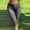 Black women's capri pants high waisted a1, variant on Cagogo Women's Capri Pants High Waisted Plaid Casual Everyday Active Slim Fit Capri Pants Leggings Workout Yoga Lounge Travel Spring Summer, Green XL