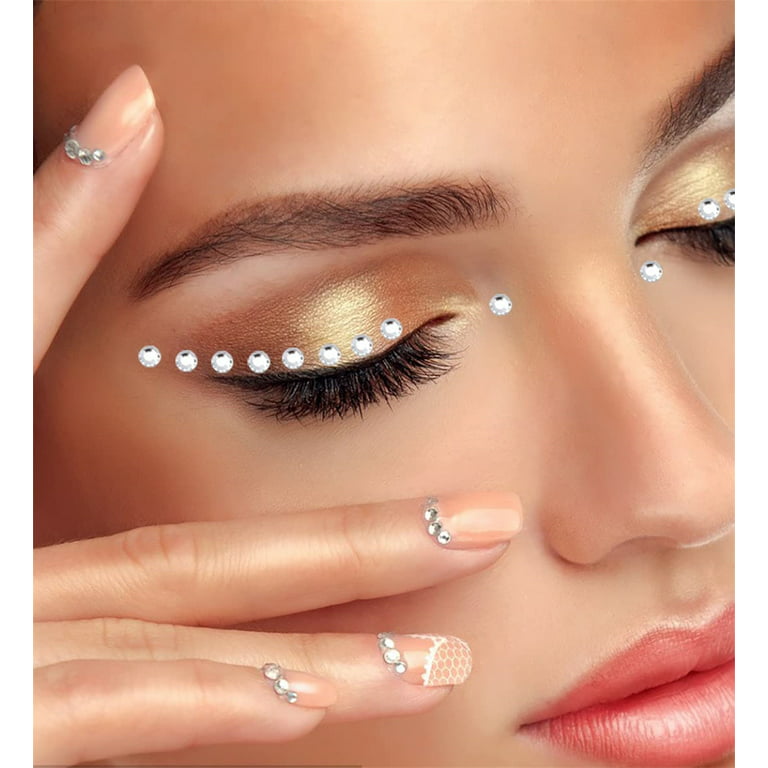 Casewin 4 Sheets Bindi Dots Face Jewels Face Jewelry For Women