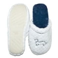 thumbnail image 3 of Millffy Womens Indoor pregnancy slippers dachshund House Comfy bedroom terry slippers (US 7-8, White Dachshund), 3 of 3