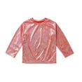 thumbnail image 3 of MSemis Kids Girls Boys Shiny Metallic Dance Tee Shirts, 3 of 5