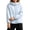 Light Blue, variant on Women Zip Hooded Jacket High Neck Long Sleeve Smocked Cuffs Solid Casual Loose Travel Workout Windproof Jacket, Black M