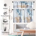 thumbnail image 2 of Marble Grey Kitchen Curtain Valance and Tiers, 3Pcs Abstract Marble Art Valance Set Colorful Rod Pocket Curtain for Kitchen Window Modern Unique Patterns, 2 of 6