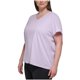 thumbnail image 1 of Calvin Klein Womens Cotton V Neck Basic T-Shirt, ltpaspur, Plus Size, 3X, 1 of 1