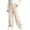 Beige, variant on Girls Corduroy Sweatpants with Pockets Casual Elastic Waist Baggy Fall Winter Kids Active Pants Pink 5-14