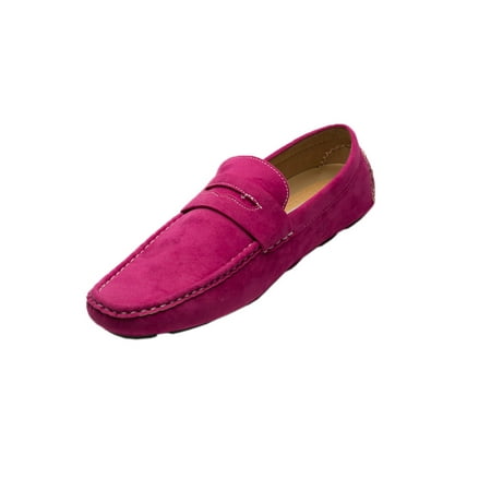 Stylish Casual Slip-On Fuschia Loafer Shoes (Best Stylish Shoes For Men)