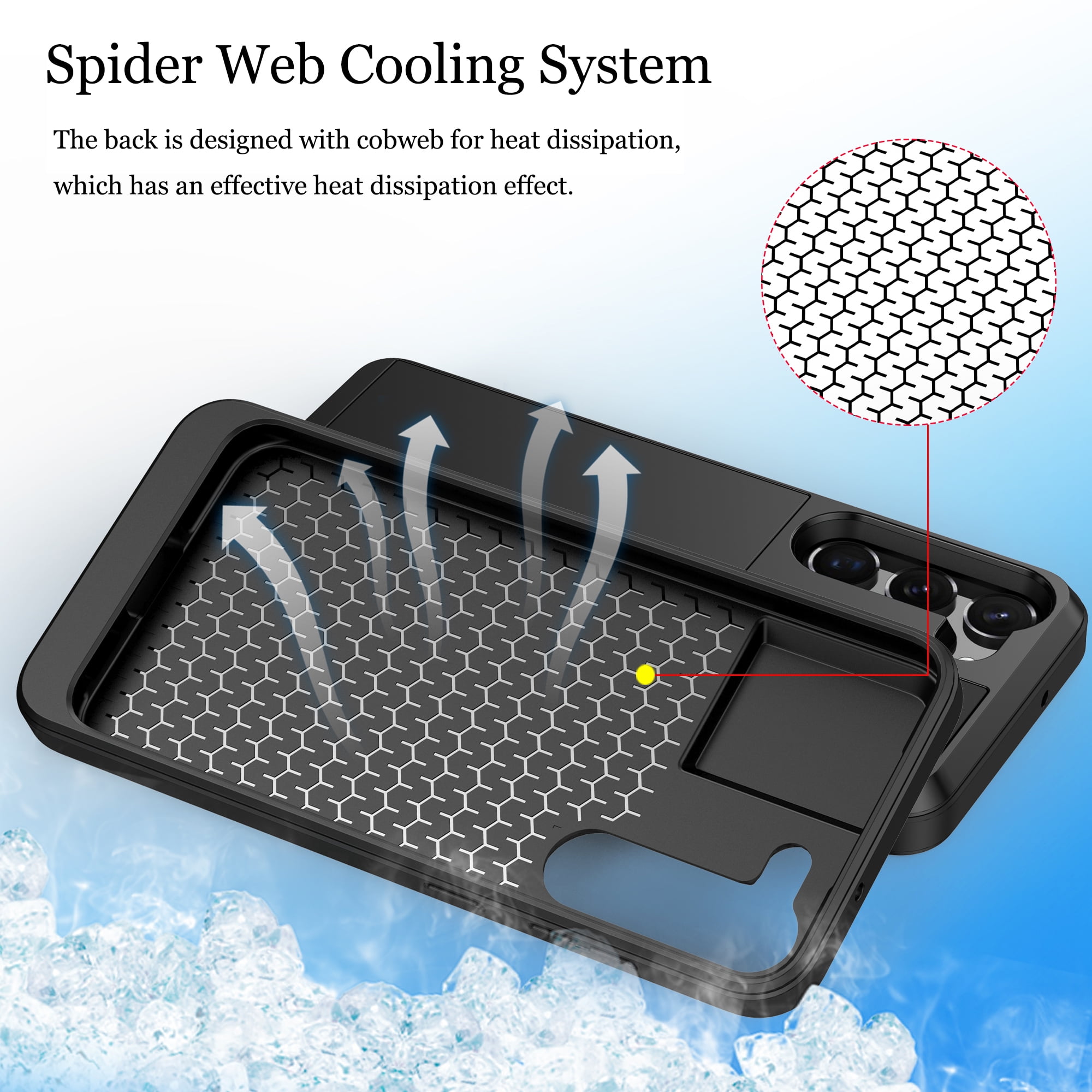 for Samsung Galaxy S22 Case Wallet Credit Card Holder ID Slot Sliding Door Hidden Pocket Men Women Anti-Scratch Dual Layer Hybrid Bumper Armor Protective Shell Back Cover,Darkblue