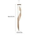 thumbnail image 2 of Metal Wind Chime with Synthetic Materials for Decoration Beige Color Produces Pleasant Sounds 6, 2 of 8