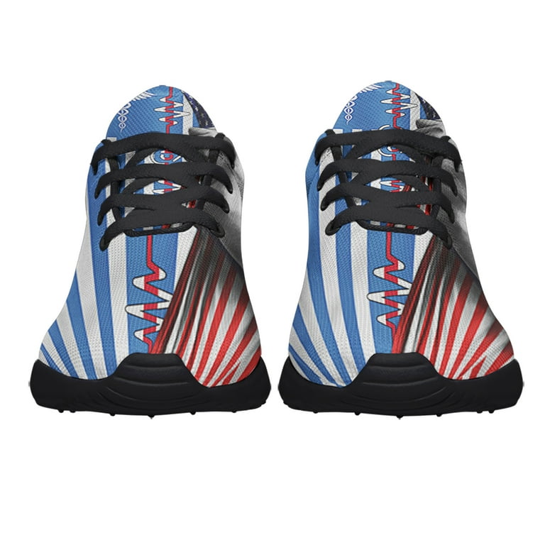 CNA Certified Nursing AssiStnt American flag CNA Nurse Shoes