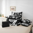 thumbnail image 6 of Feelyou Piano Guitar Teens Bedding Comforter Set 7pcs, Pop Music Style King Bedding Sets, 6 of 8
