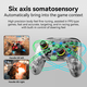 thumbnail image 3 of Mando inalámbrico para Nintendo Switch PRO: movimiento de seis ejes, doble vibración, programación de macros, iluminación RGB, 3 of 10