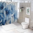 thumbnail image 7 of JEUXUS Purple Tulips Decorative Art Floral Shower Curtain - Multiple Sizes White, 7 of 7