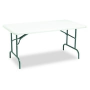 QIXIAN IndestrucTable Industrial Folding Table, Indoor or Outdoor, Charcoal, 2000 Lbs. Weight Capacity, 30 W x 60 L