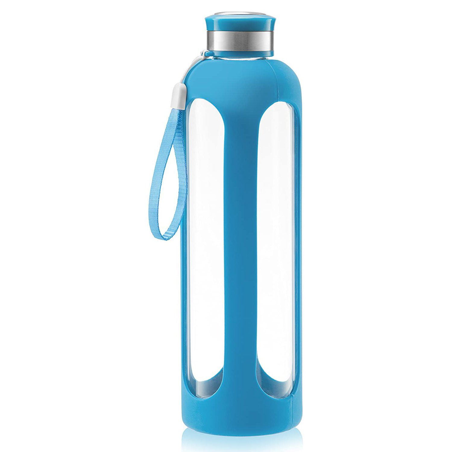 Swig Savvy 40 Oz Blue Stainless Steel Insulated Water Bottle & Spill Proof Cap 