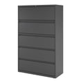 thumbnail image 3 of Hirsh Pro 42 inch Wide 5 Drawer Metal Lateral File Cabinet for Home and Office, Holds Letter, Legal and A4 Hanging Folders, Charcoal, 3 of 11