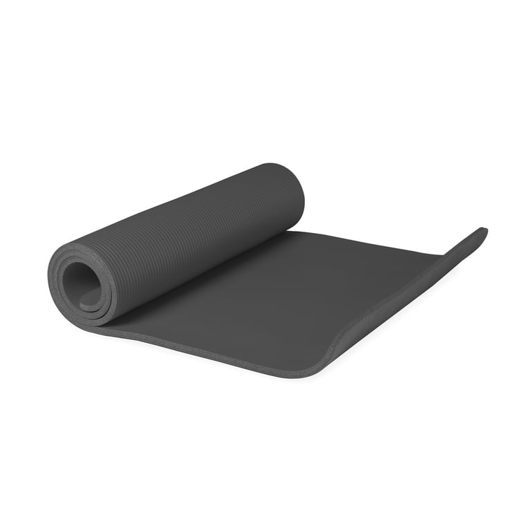 CAP High Density Oversized Exercise Yoga Mat with Carry Strap, 15 mm (75  In. x 39 In.) 