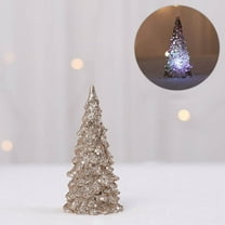Christmas Decorations Clearance! 1 Piece Christmas Tree Colorful LED Acrylic Night Christmas Decoration Gold
