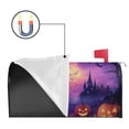 thumbnail image 2 of Halloween Castle Evil Pumpkin Purple Spooky Mailbox Covers,Magnetic 18x21 Inch Mailbox Wrap Waterproof Durable Fall Welcome MailBoxcovers for Yard Farmhouse Decorative, 2 of 5
