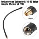 thumbnail image 3 of Adaptador de manguera de bomba de aire para inflador de neum?ticos de 14 ", extensi?n con bloqueo, conexi?n de tubo de portabrocas para v?lvula est?ndar americana sin v?lvula de liberaci?n de aire para autom?vil, bicicleta de monta?a, motocicleta Unique Bargains mandriles de llantas, 3 of 7