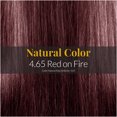 thumbnail image 3 of Hair Solution Gold 90 grams / 3.17 oz Hair Dye Red on Fire 4.65 Color - Hair Dye Permanent + Peroxide Cream Vol 30 + Hair Care Gloves, 3 of 8