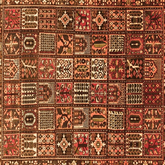 Ahgly Company Indoor Square Persian Orange Traditional Area Rugs, 3' Square
