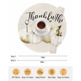 thumbnail image 6 of 15 Inch Round Placemats Set of 4, White Pumpkin Non Slip Heat Insulation PP Table Mats, Thanksgiving Fall Autumn Harvest Seasonal Washable Place Mats for Kitchen Dining Party Table Decor, 6 of 7