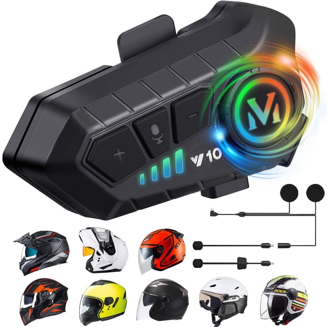 Altavoces para cascos de moto FEYA 2023, batería de alta duración IPX6