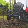 thumbnail image 6 of Folding Camping Chair Heavy Duty Folding Chair 400lbs Oversized Outdoor Chairs with Cup Holder, Cooler Bag, Storage Pocket & Lumbar Support (Style-2, 1pc), 6 of 7