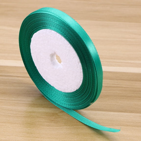 Vosarea Durable Polyester Ribbon for Hairbows Wedding Decor and Party Crafts in Green