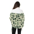 thumbnail image 4 of FORMRS Womens Scarf Winter Soft Long Big Warm Shawls Wrap Tassel Scarves, Green Geometric, 4 of 9